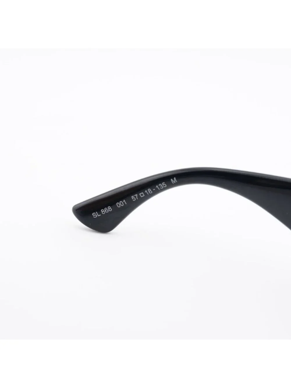 Saint Laurent SL868 001 Sunglasses Shiny Black Rectangle Frame